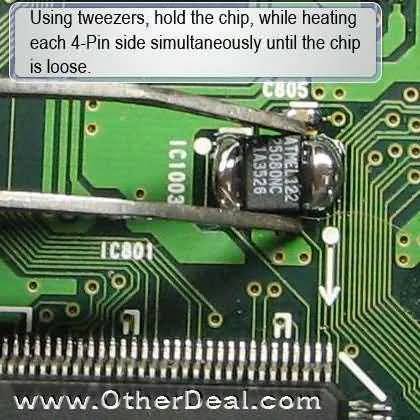 Simple Immobilizer SMD EEPROM Removal and replacement