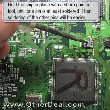 Simple Immobilizer SMD EEPROM Removal and replacement