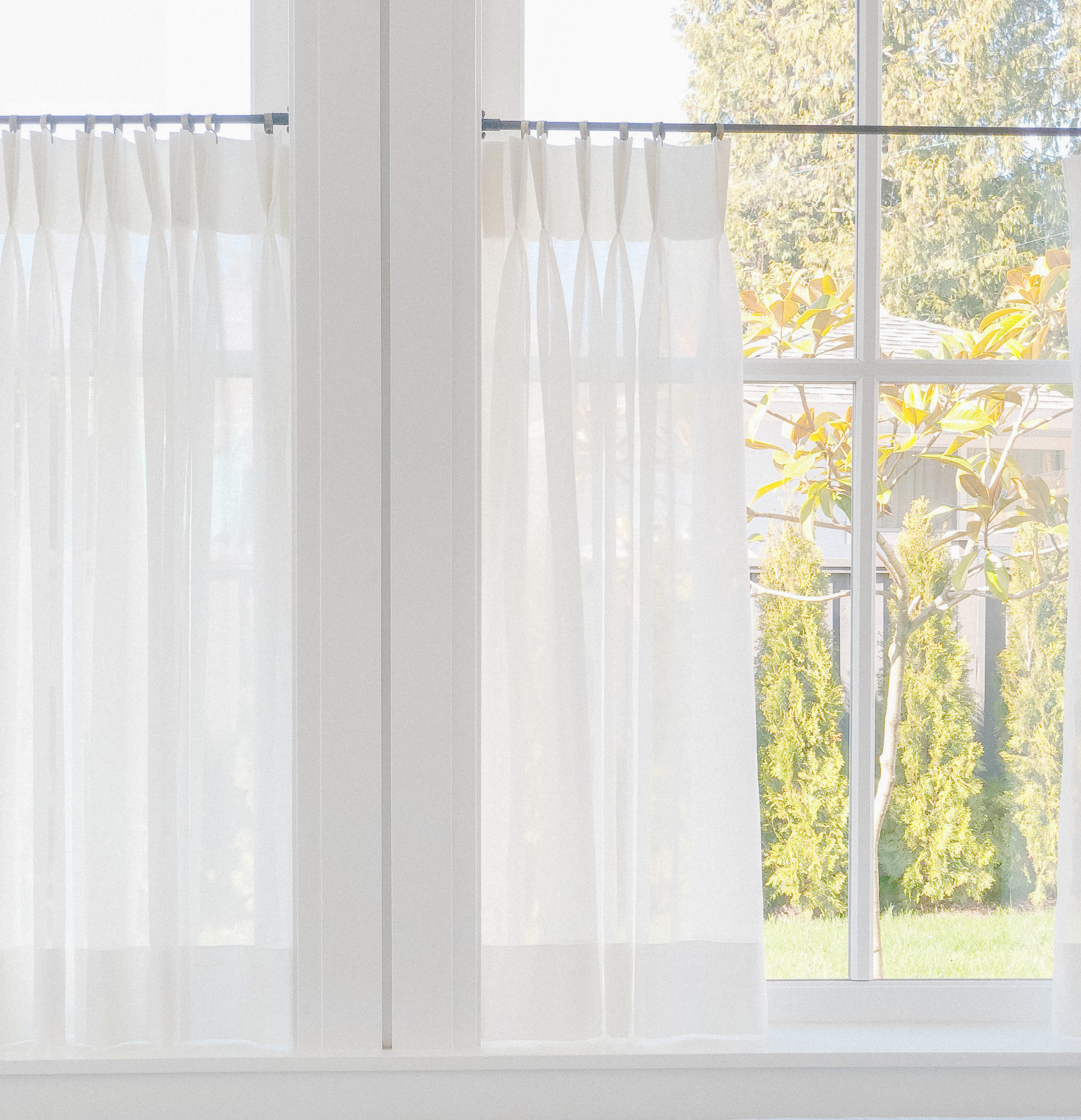 sheer cafe curtains How to Decorate a Small Living Room in 17 Ways