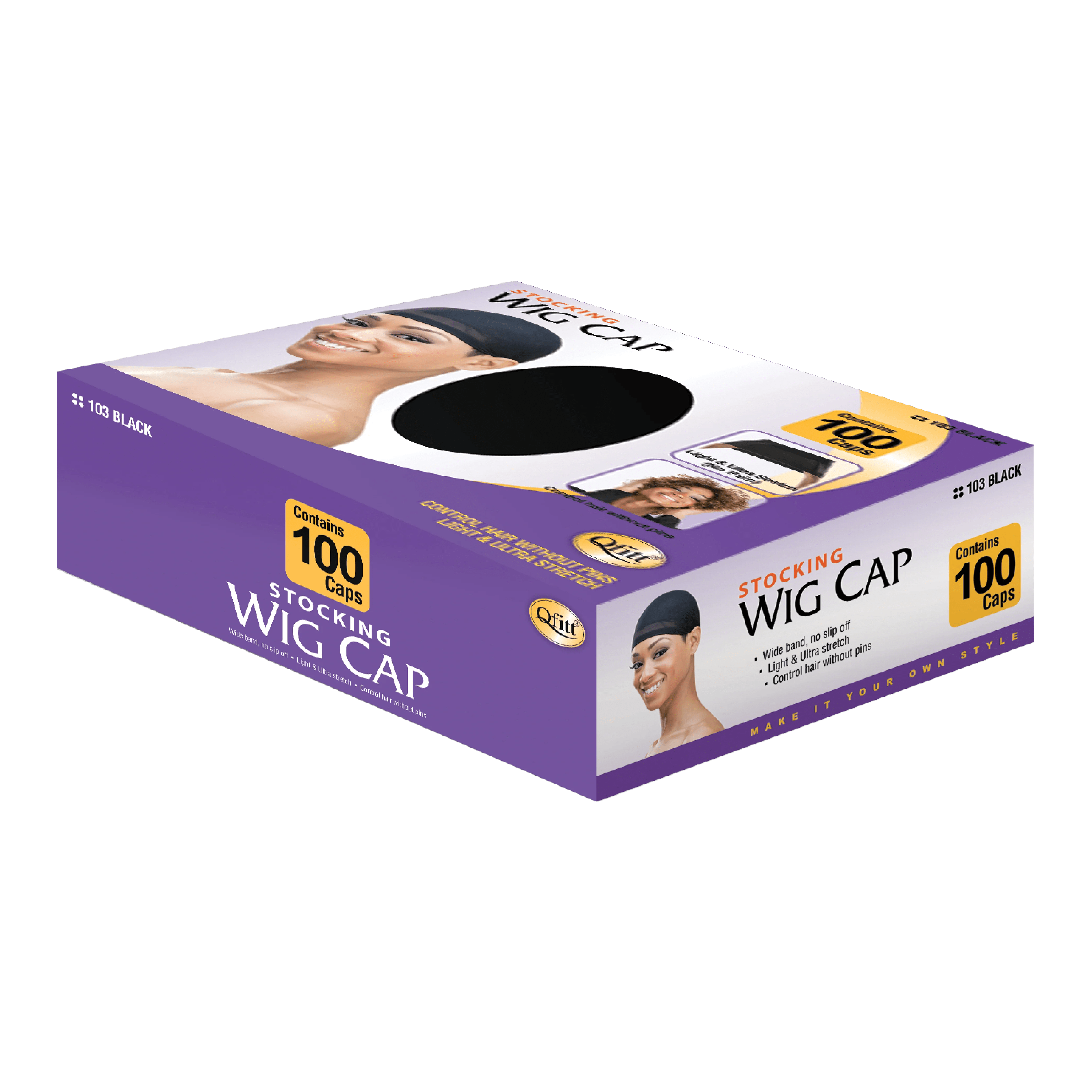 BULK STOCKING WIG CAP 100PCS Qfitt