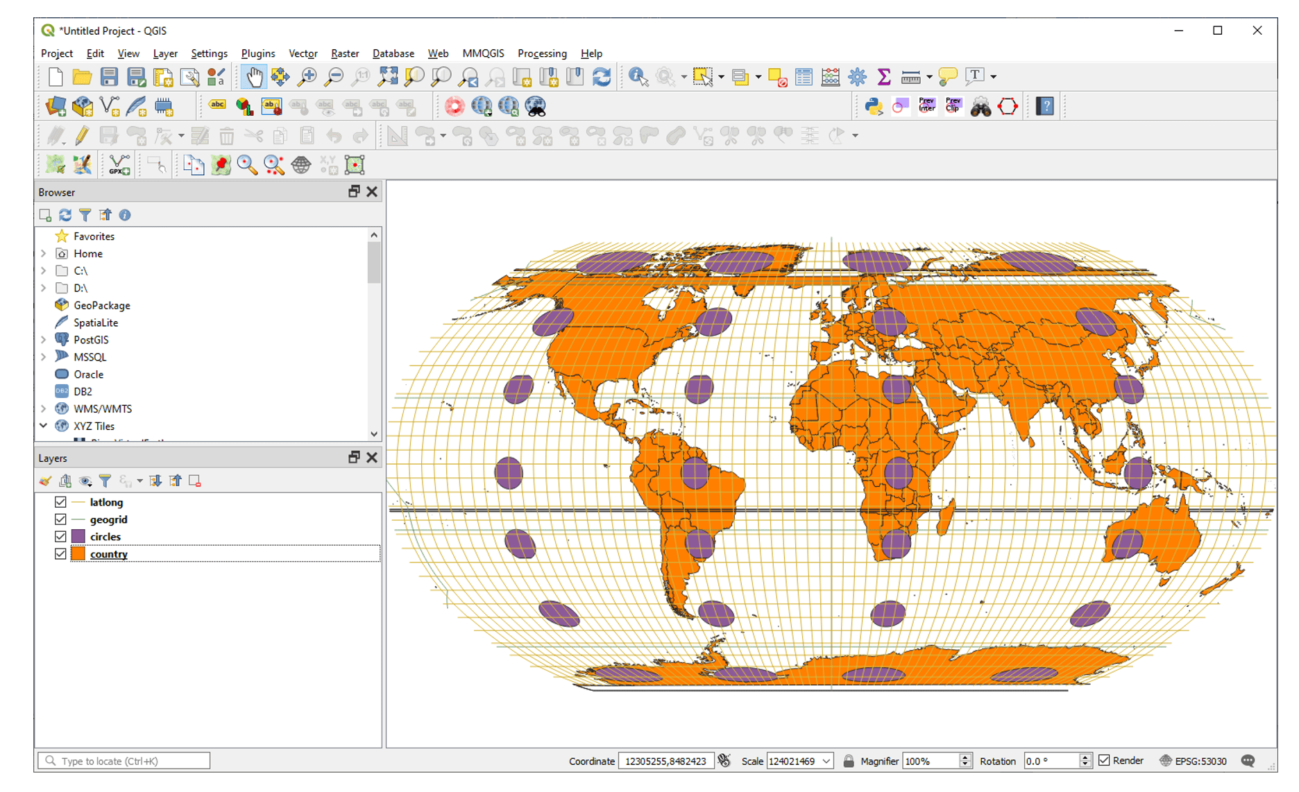 5. Map Projections — QGIS Tutorials 0.0.0.1 documentation