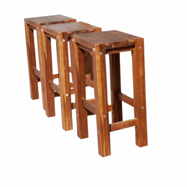 Set of 3 bar stools QHome Eco Friendly Homewares