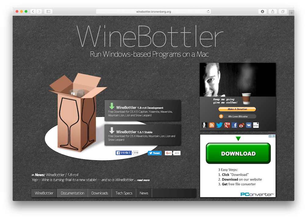 MacでWine.app(WineBottler)を使って東方Projectを無料で動かす wine Qiita