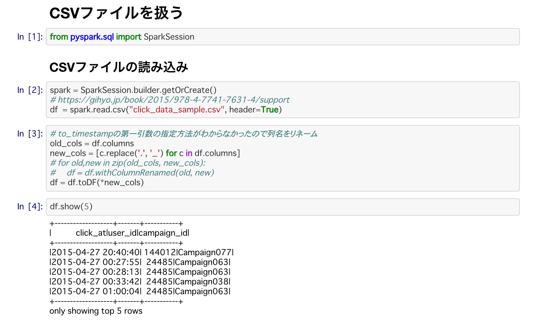 jupyter/pysparknotebookからS3に接続する Docker Qiita