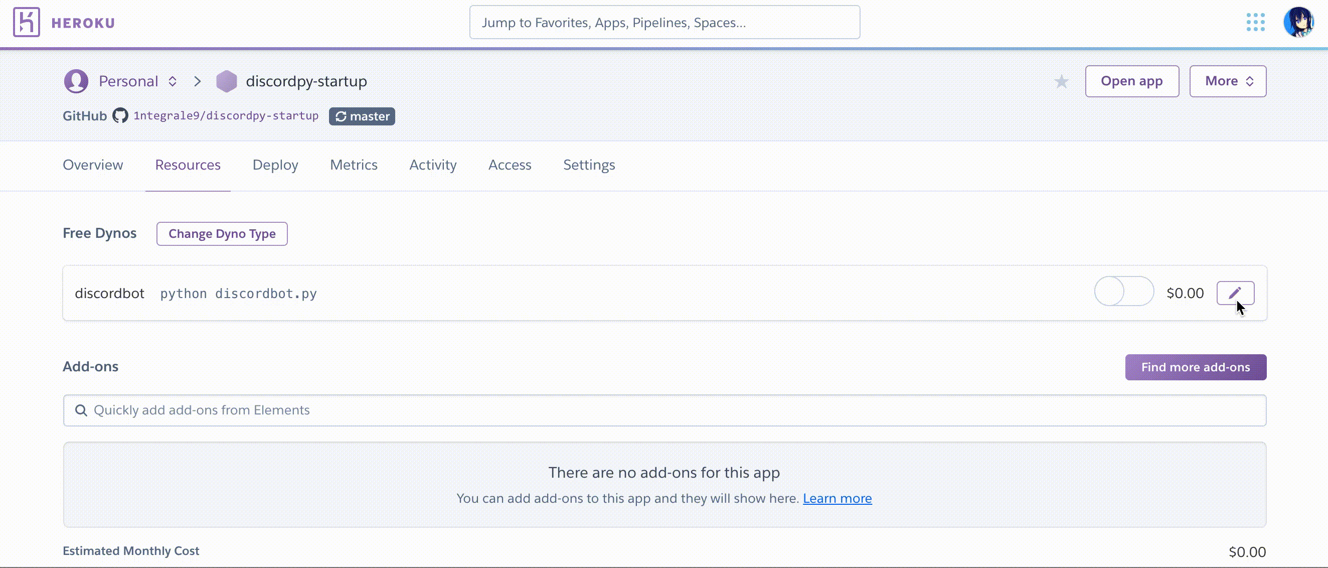 Discord Bot 最速チュートリアル【Python&Heroku&GitHub】 discord Qiita