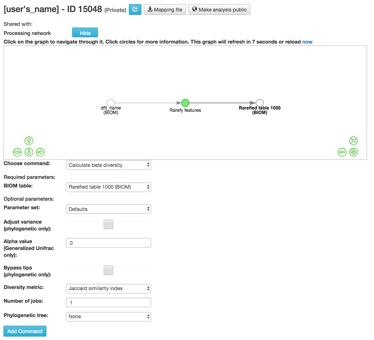Analyzing Samples — qiita 0.1.0dev documentation