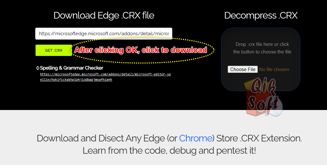CRX Extension Extractor and Inspector QikSoft  Services