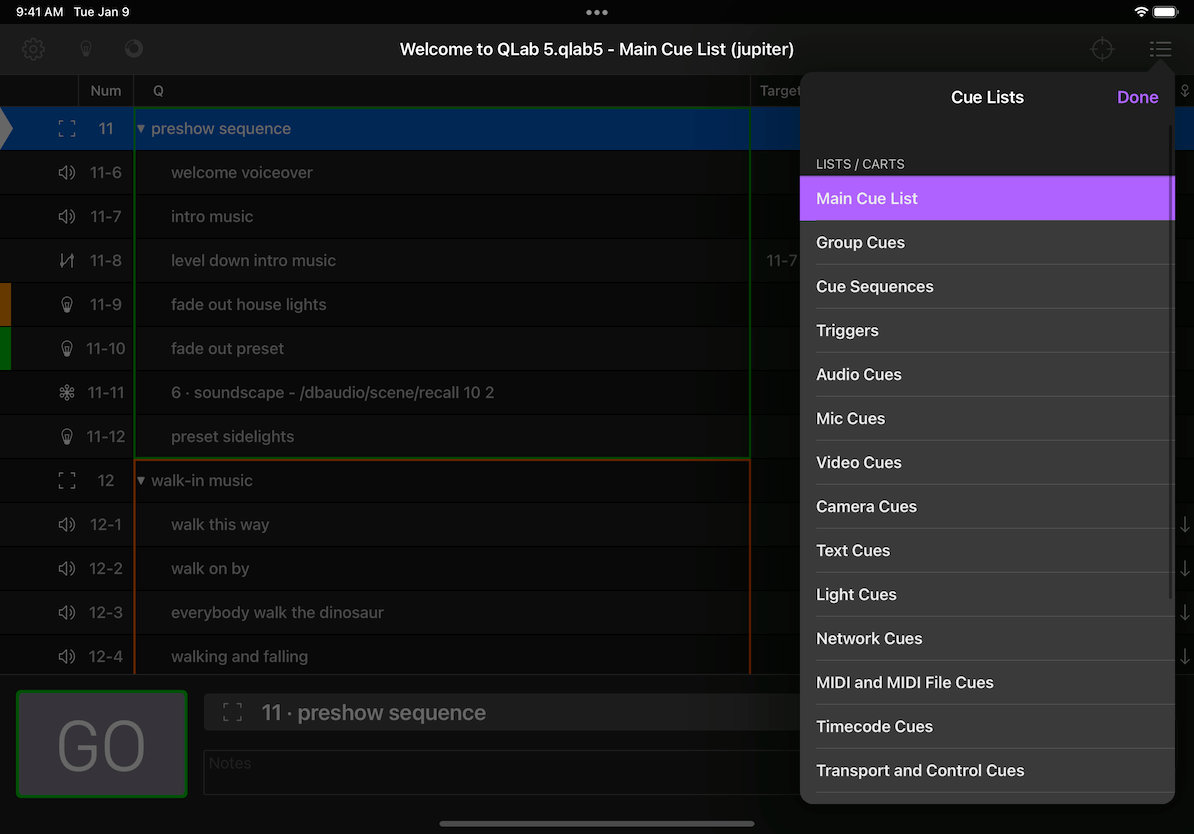 QLab Remote QLab 5 Documentation