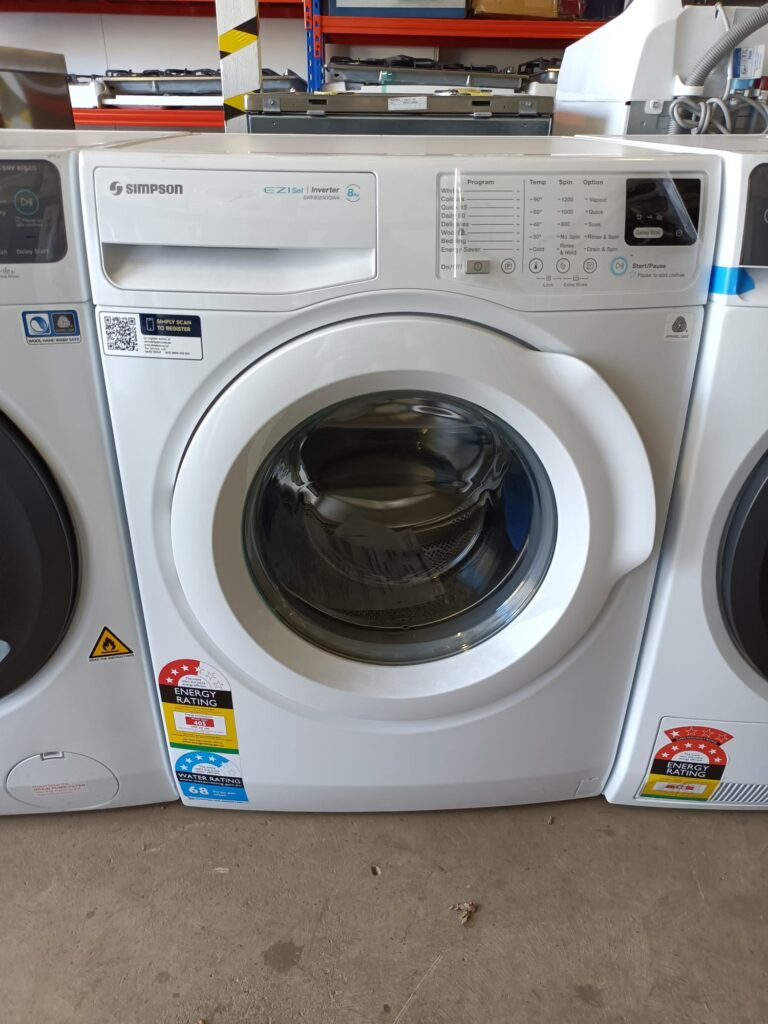 Simpson 8kg Ezi Front Load Washing Machine Appliances