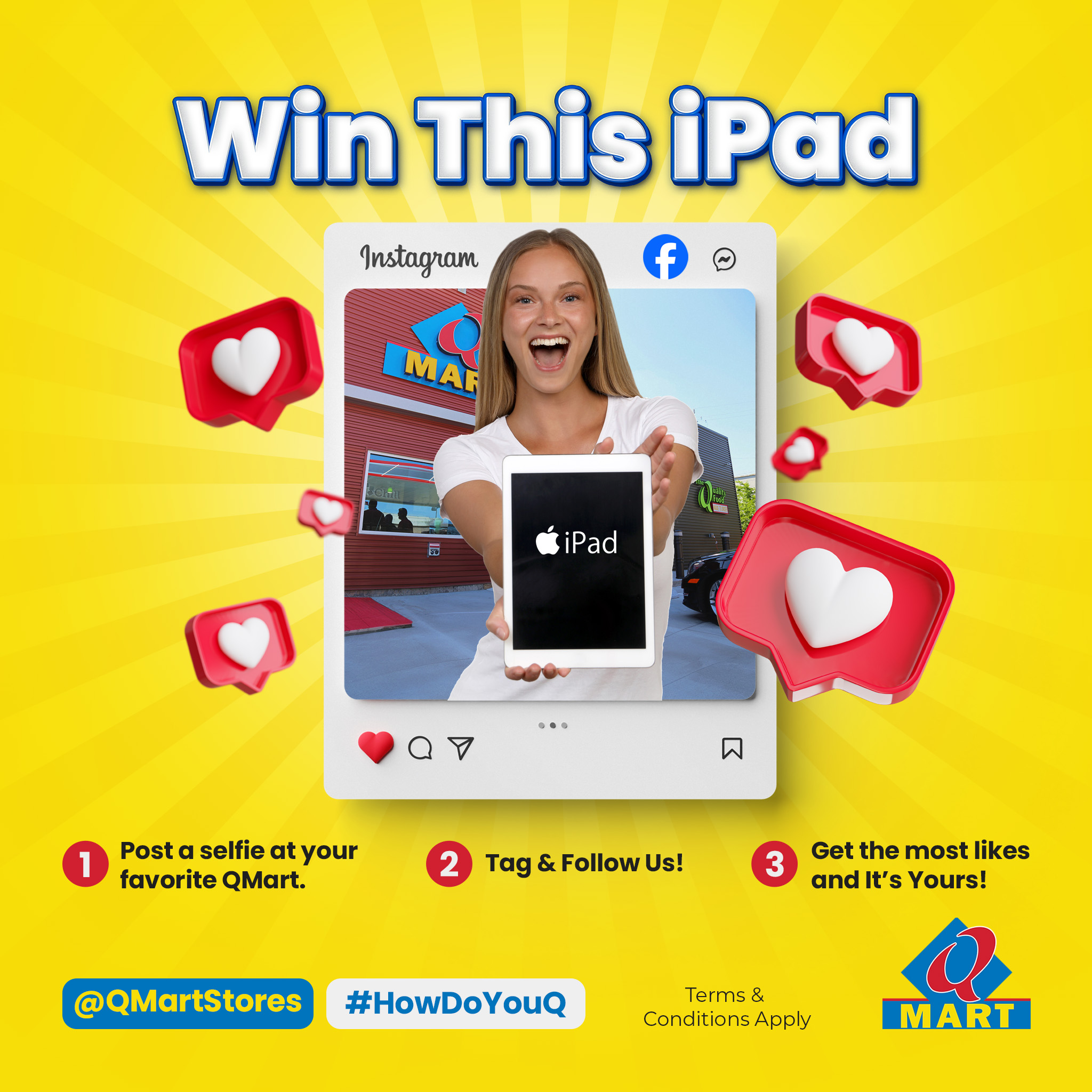 iPad Giveaway Contest QMart Convenience Stores