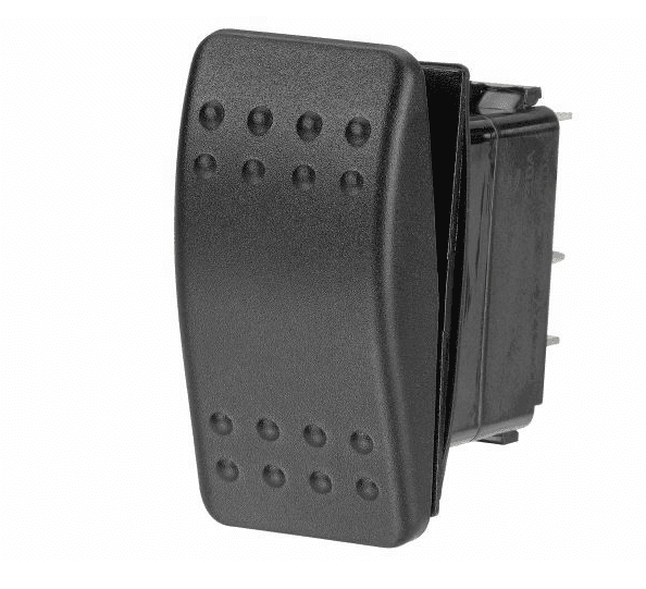 Switch Contura Rocker on off on Black - Quality Marine Electronics
