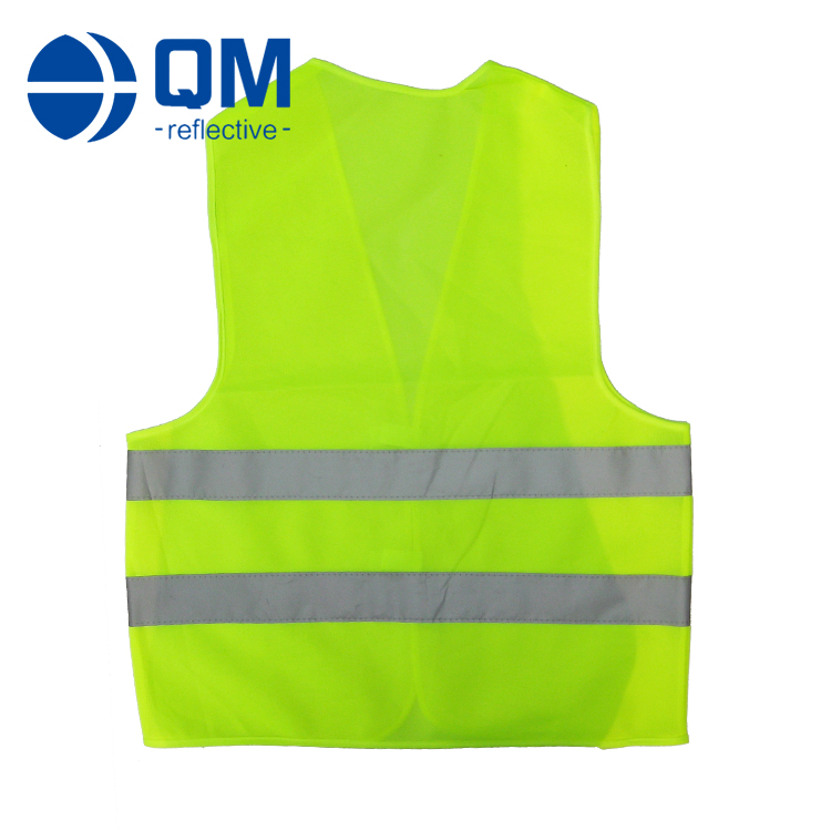 Yellow Cheap Reflective Safety Reflector Jacket Qiming Reflective Vest