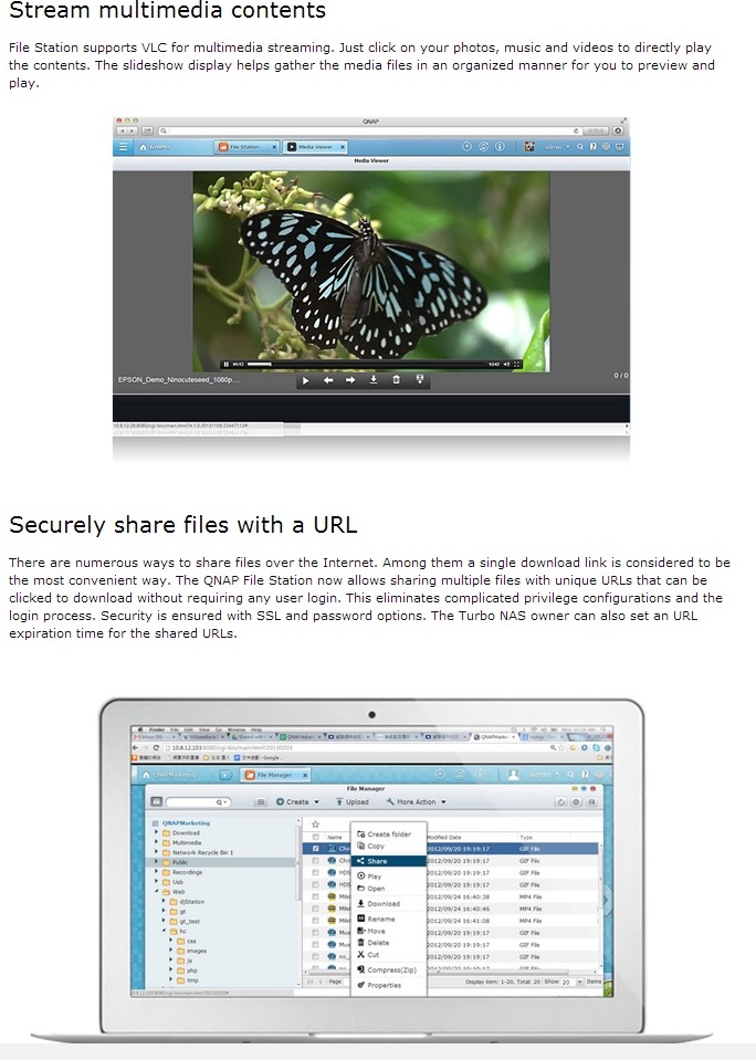 File Station Access, Manage & Share Files On the  Interface Qnap