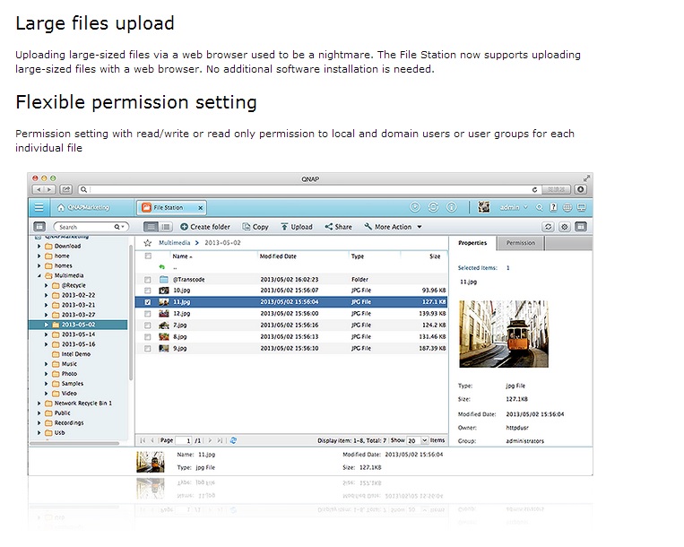 File Station Access, Manage & Share Files On the  Interface Qnap