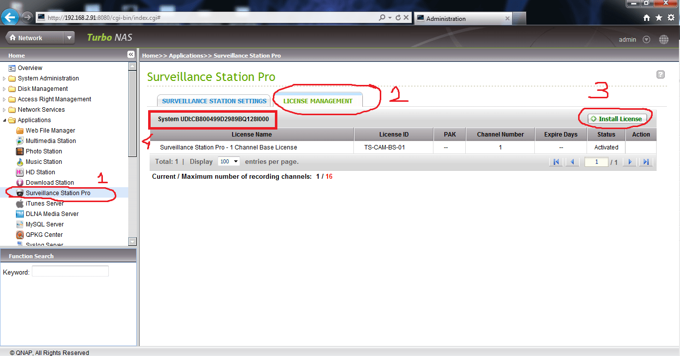 How to set up the Surveillance Station of QNAP NAS On 3.8.4 Firmware
