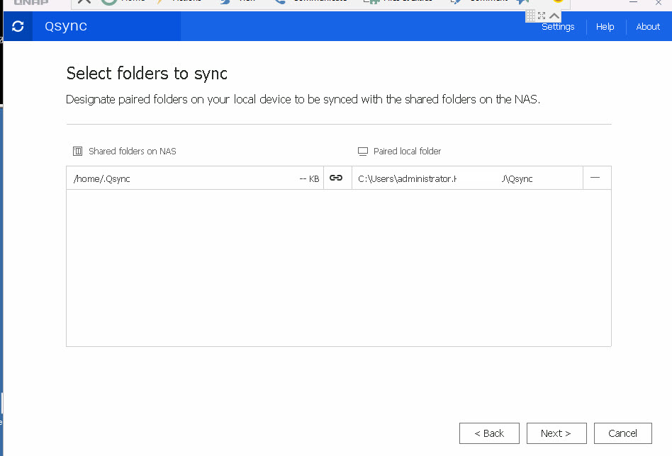 Qsync central синхронизация файлов остановлена домашняя папка была