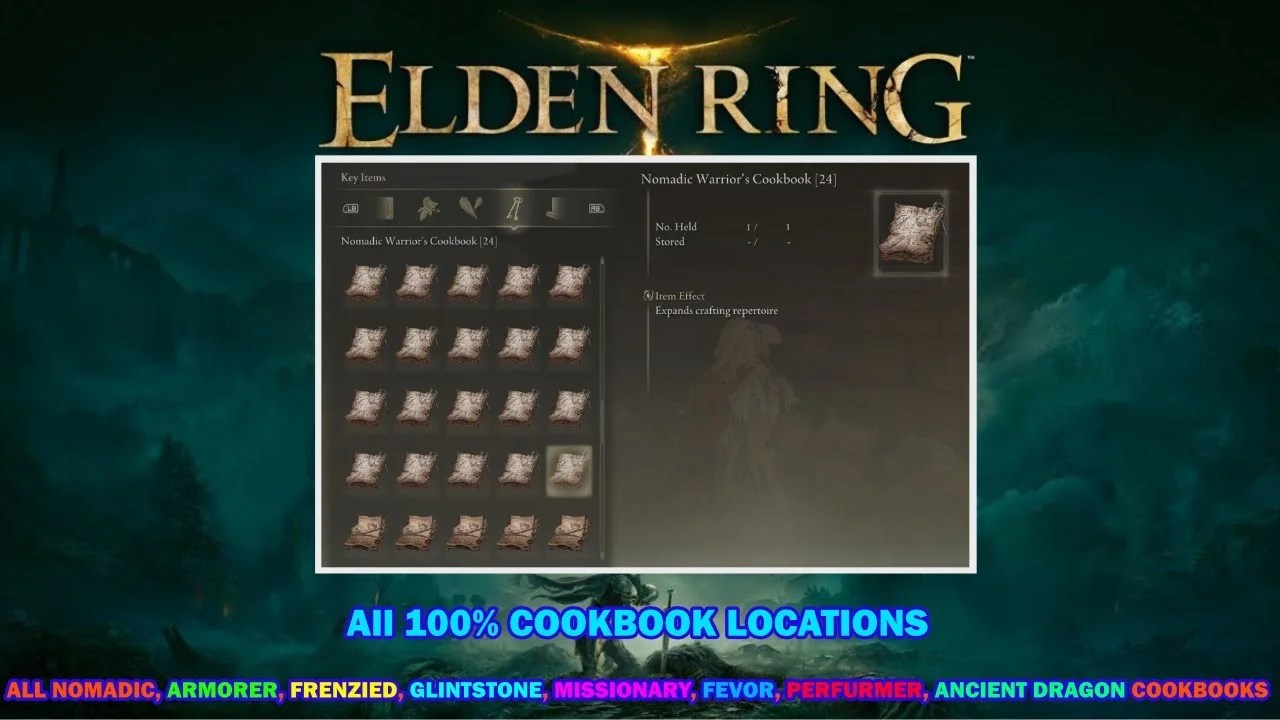 How To Use Cookbooks In Elden Ring (UPDATED) [July 2024] Qnnit