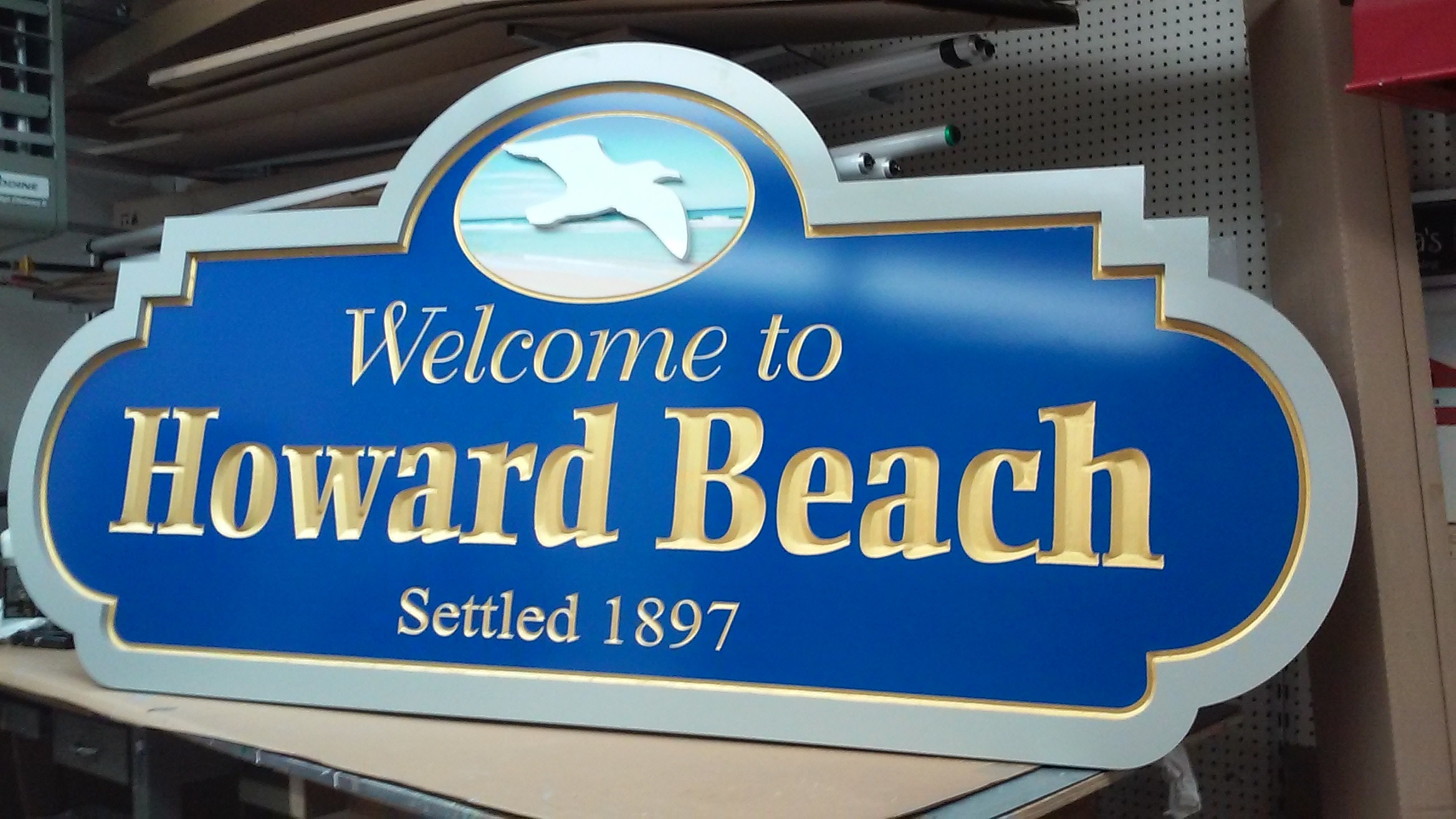 New to Howard Beach’ sign donated by local organization