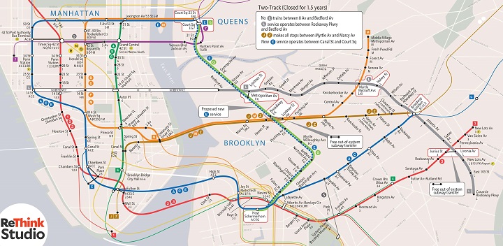 L Train Map Nyc Design studio proposes E train extension to alleviate negative effects
