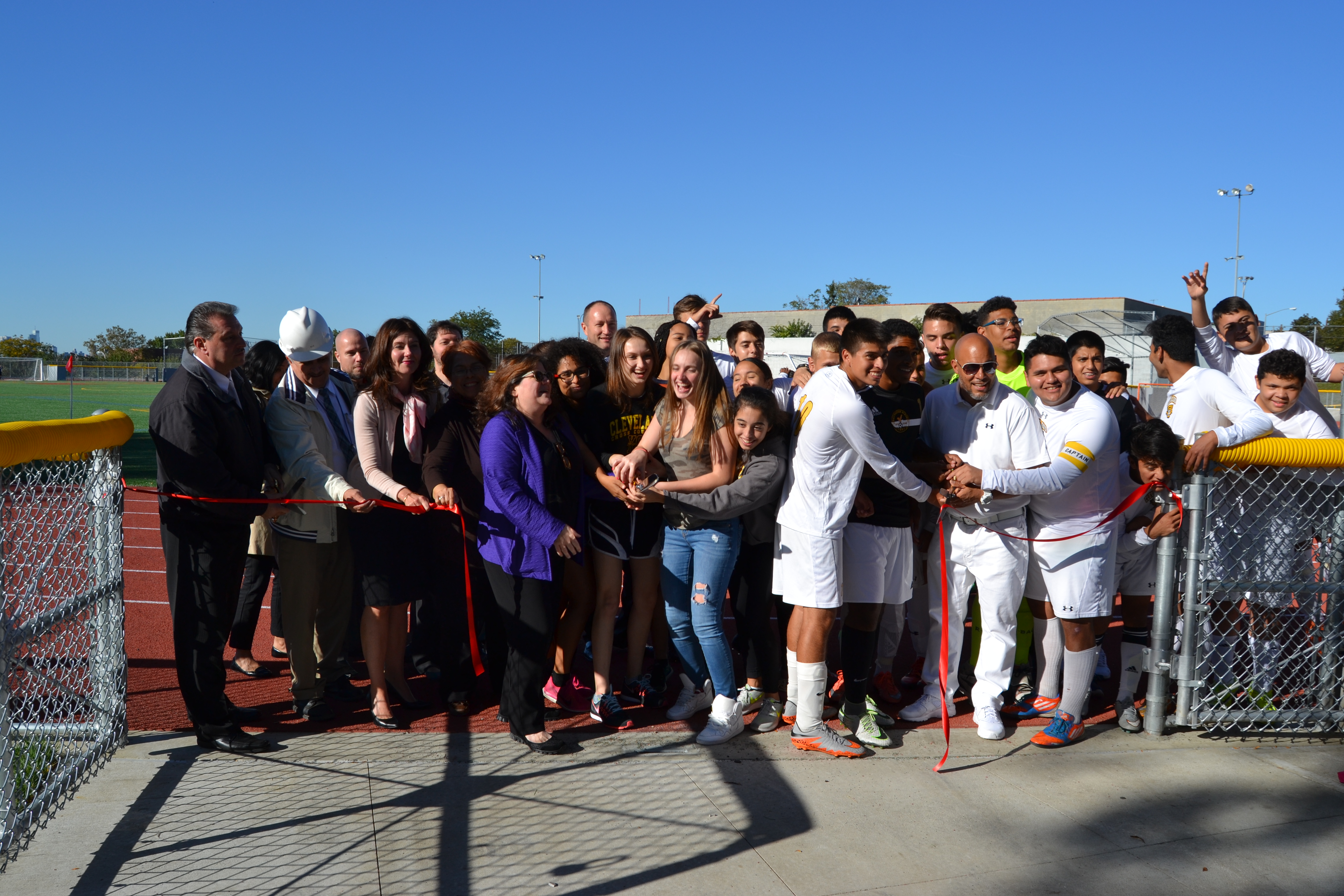 Grover Cleveland High School officially opened its new athletic field
