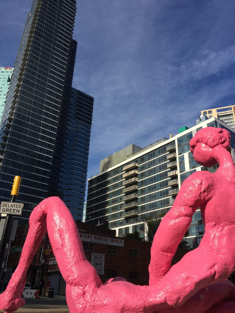 Pink sculpture that caused controversy was installed in Long Island