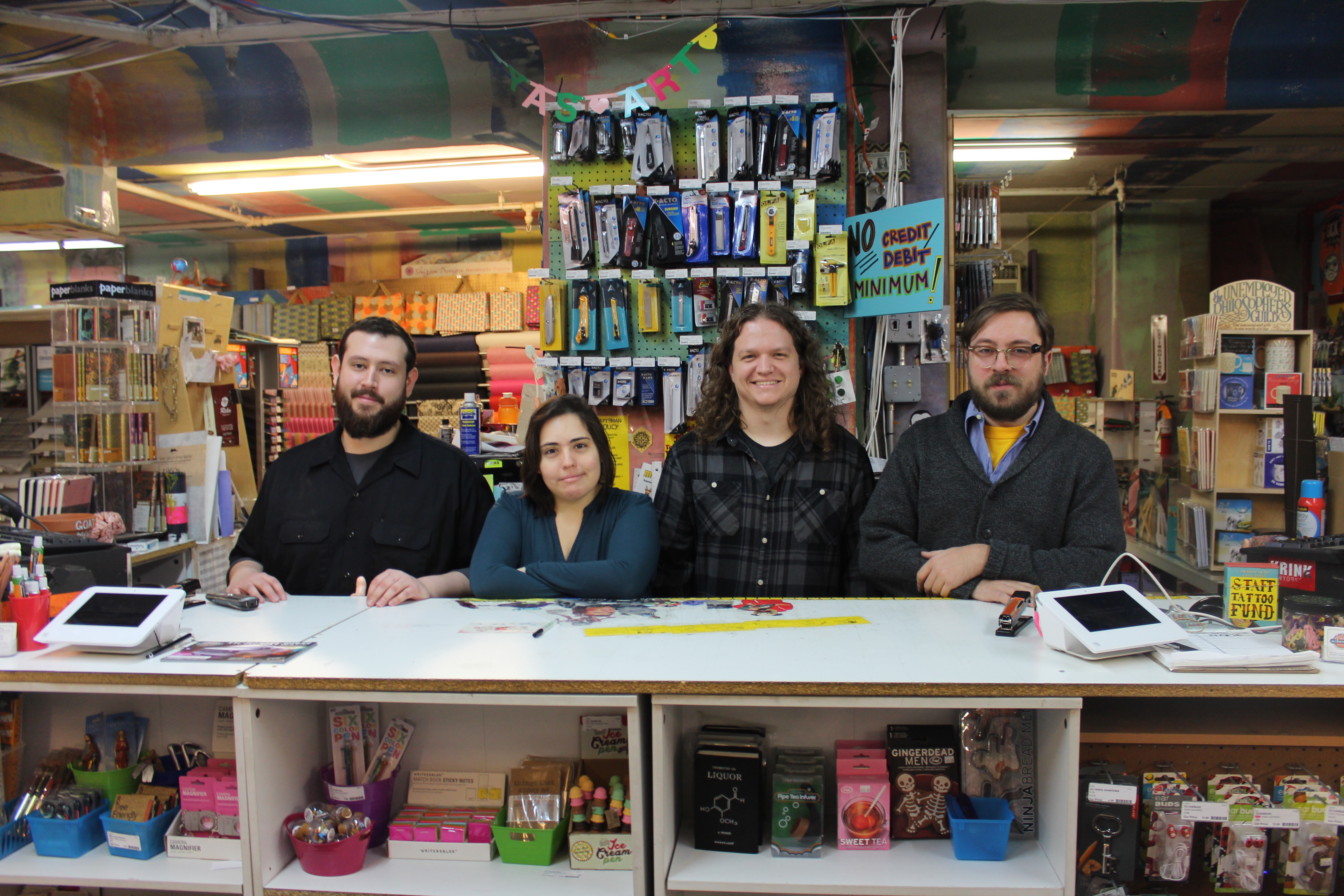 LIC's sole art supply store, which provides materials for major TV