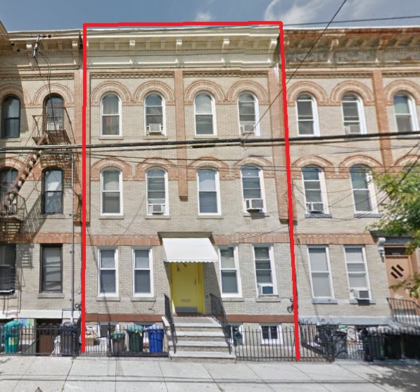 Threestory ‘Mathews Flats’ apartment house in Ridgewood on sale for