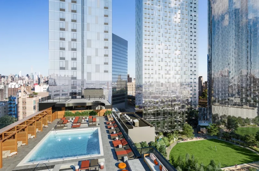 Three new soaring towers in Long Island City will feature 1,800 units with private park QNS