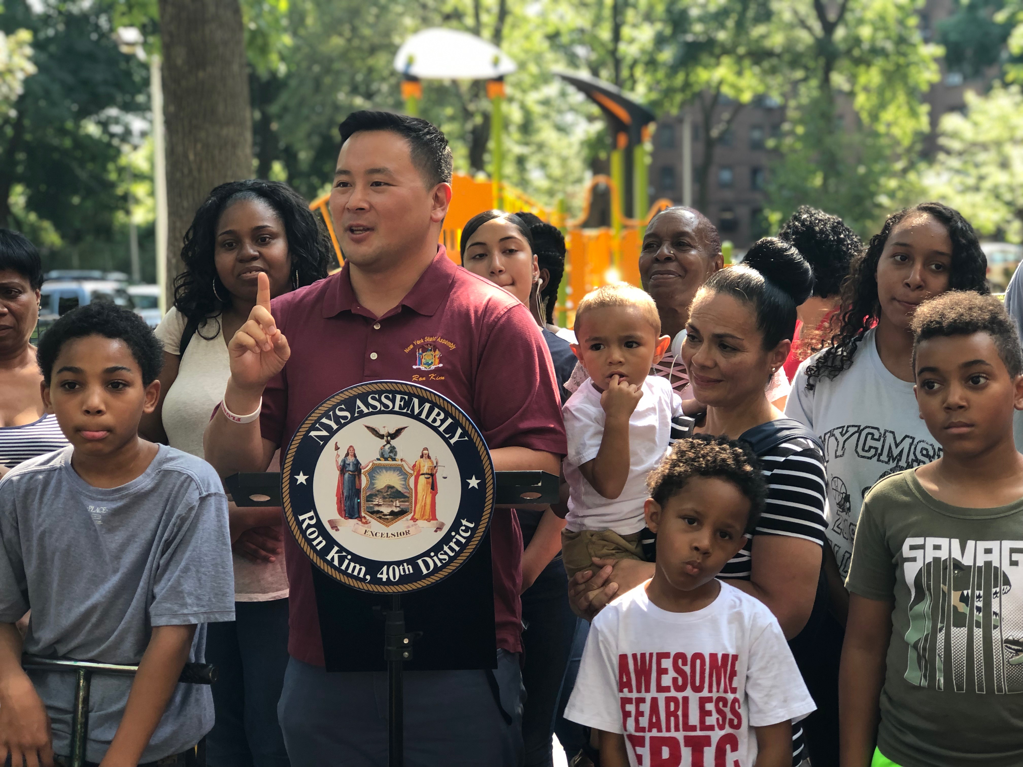 Bland House residents in Flushing celebrate completion of new