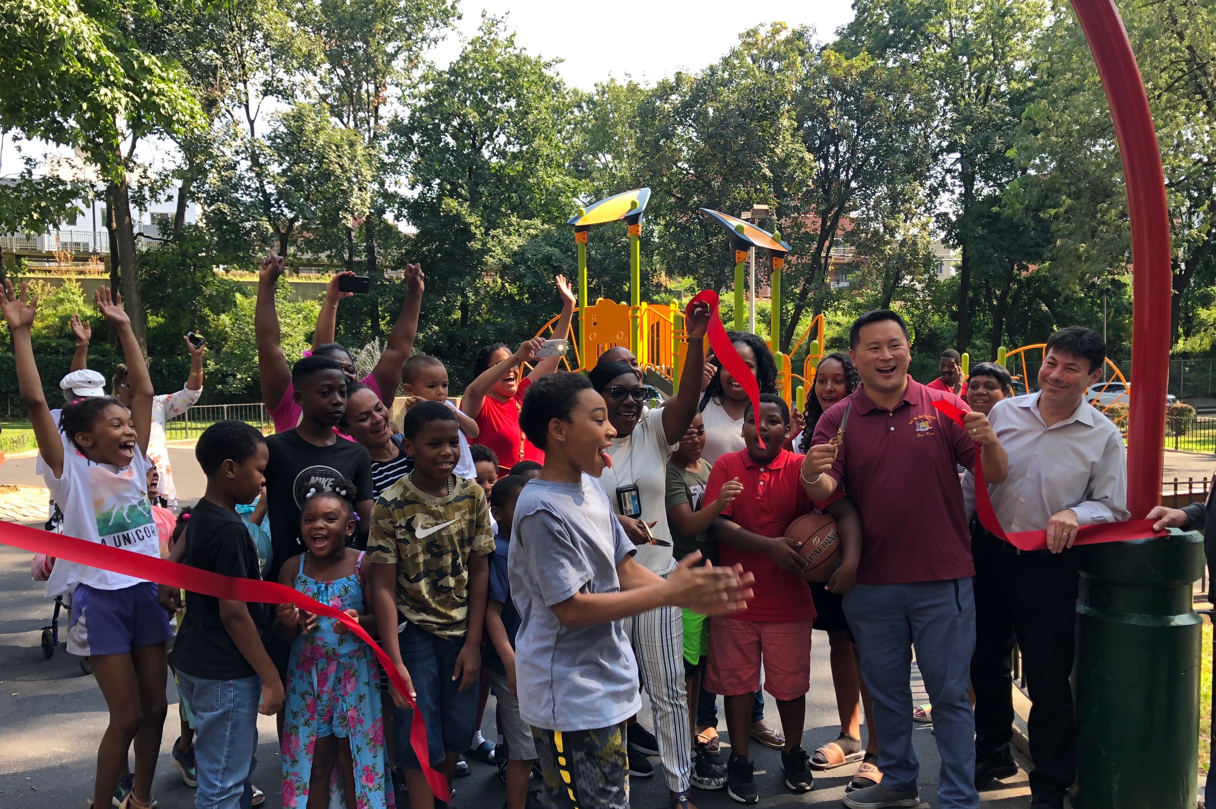 Bland House residents in Flushing celebrate completion of new