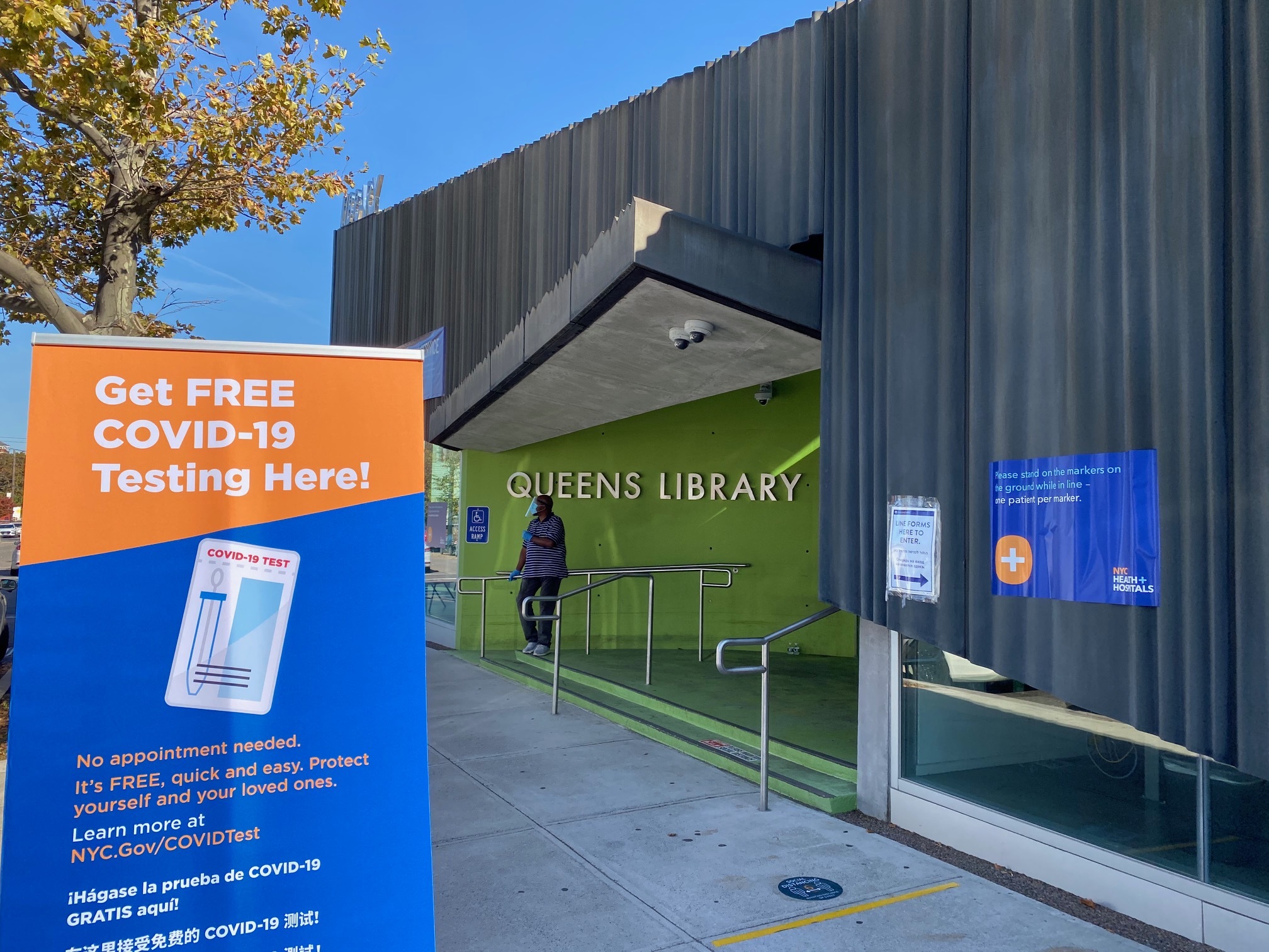 COVID19 rapid testing site opens at Kew Gardens Hills library QNS