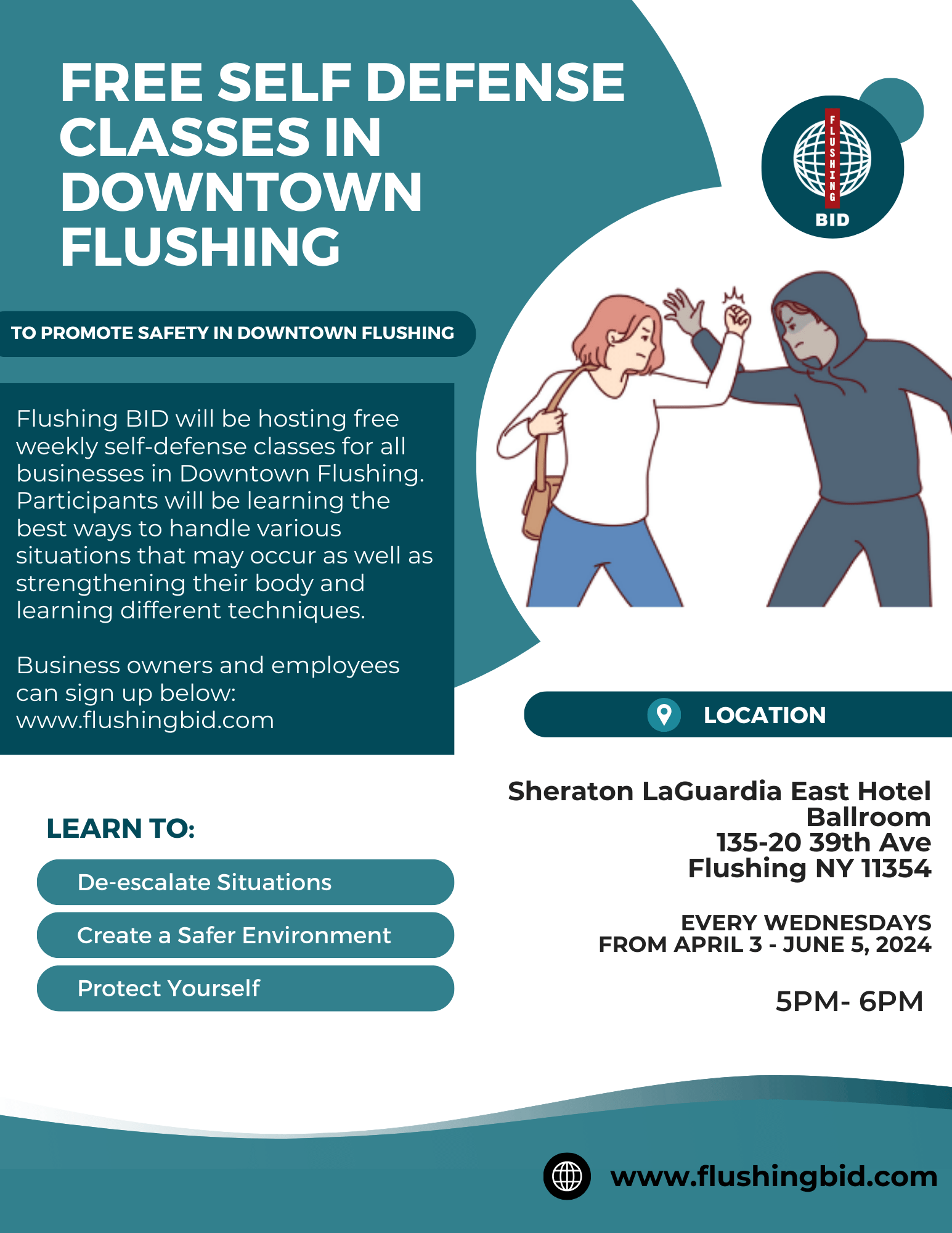 Flushing Businesses Battle Rising Crime with Free SelfDefense Classes