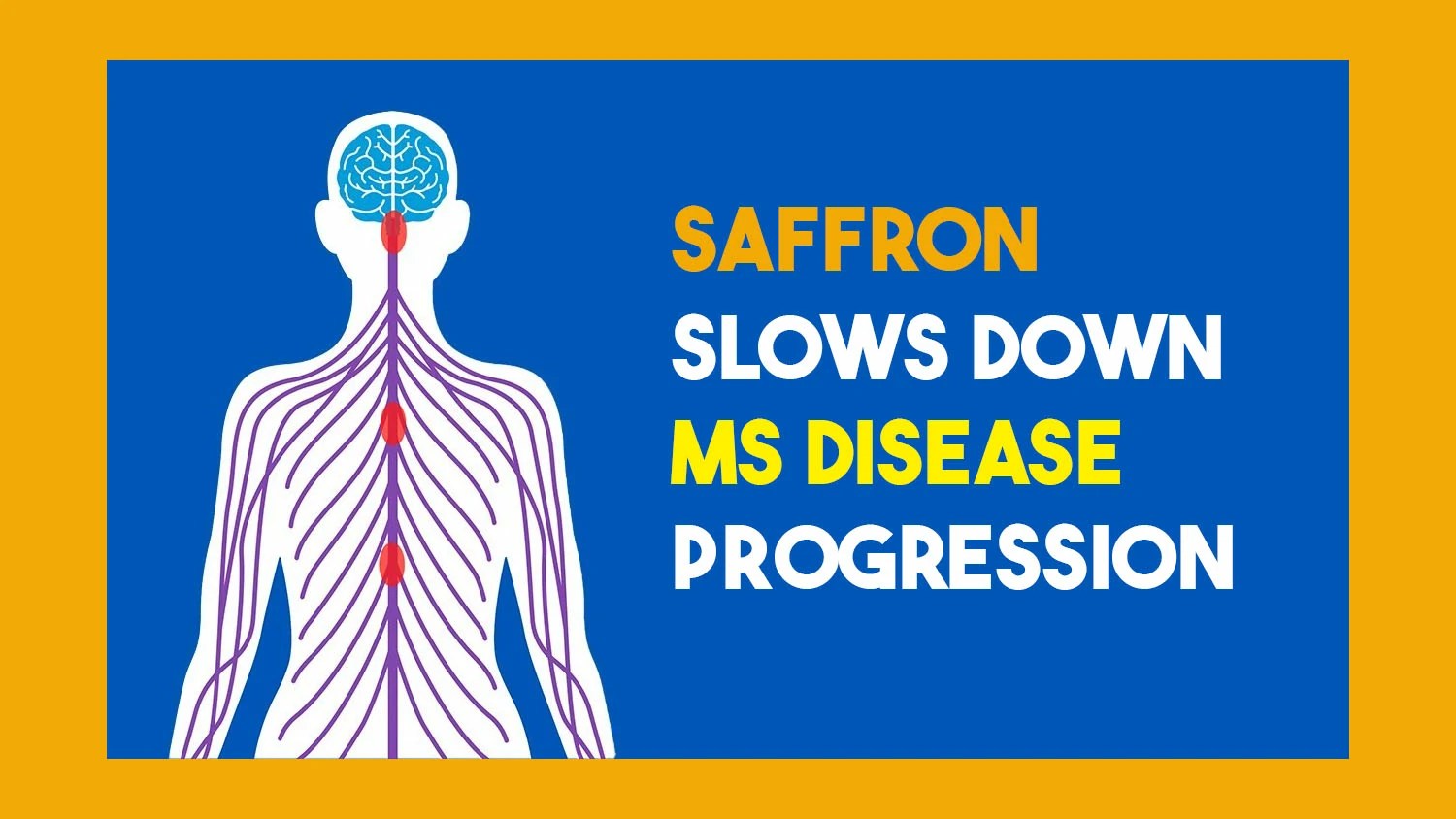Slowing MS progression with Saffron Herb, Study Shows!