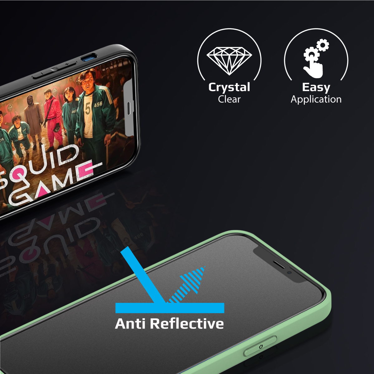 Promate Privacy Screen Protector for iPhone 12 Pro Max, Matte AntiSpy