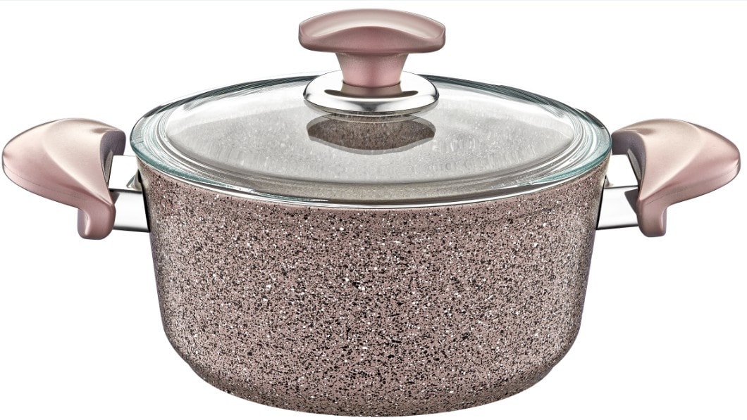 OMS 7 Pcs Brown Granitec Cookware Set Made in Turkey Buy Online at Best Price in UAE Qonooz