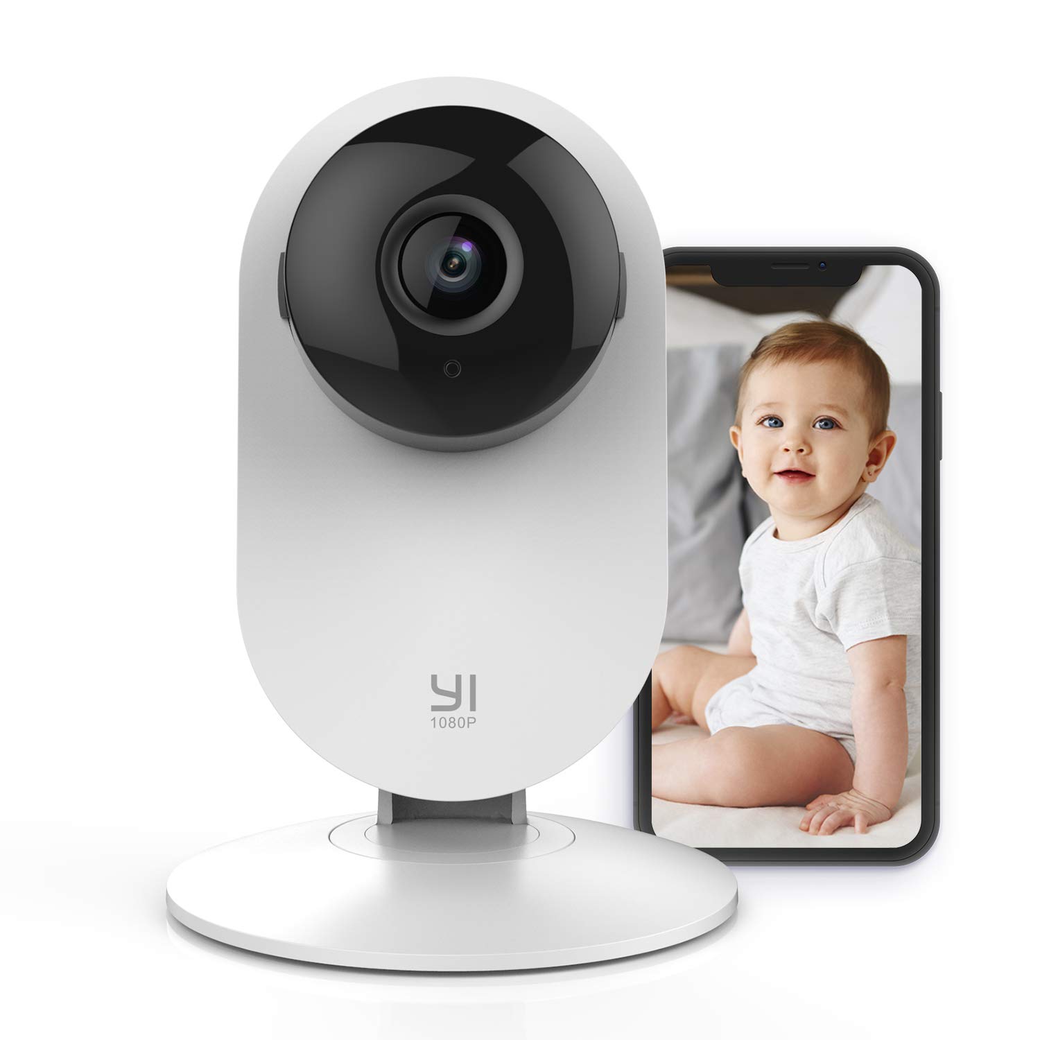 YI Baby Monitor with Camera and Audio HD WiFi Pet Cam, Sound Motion