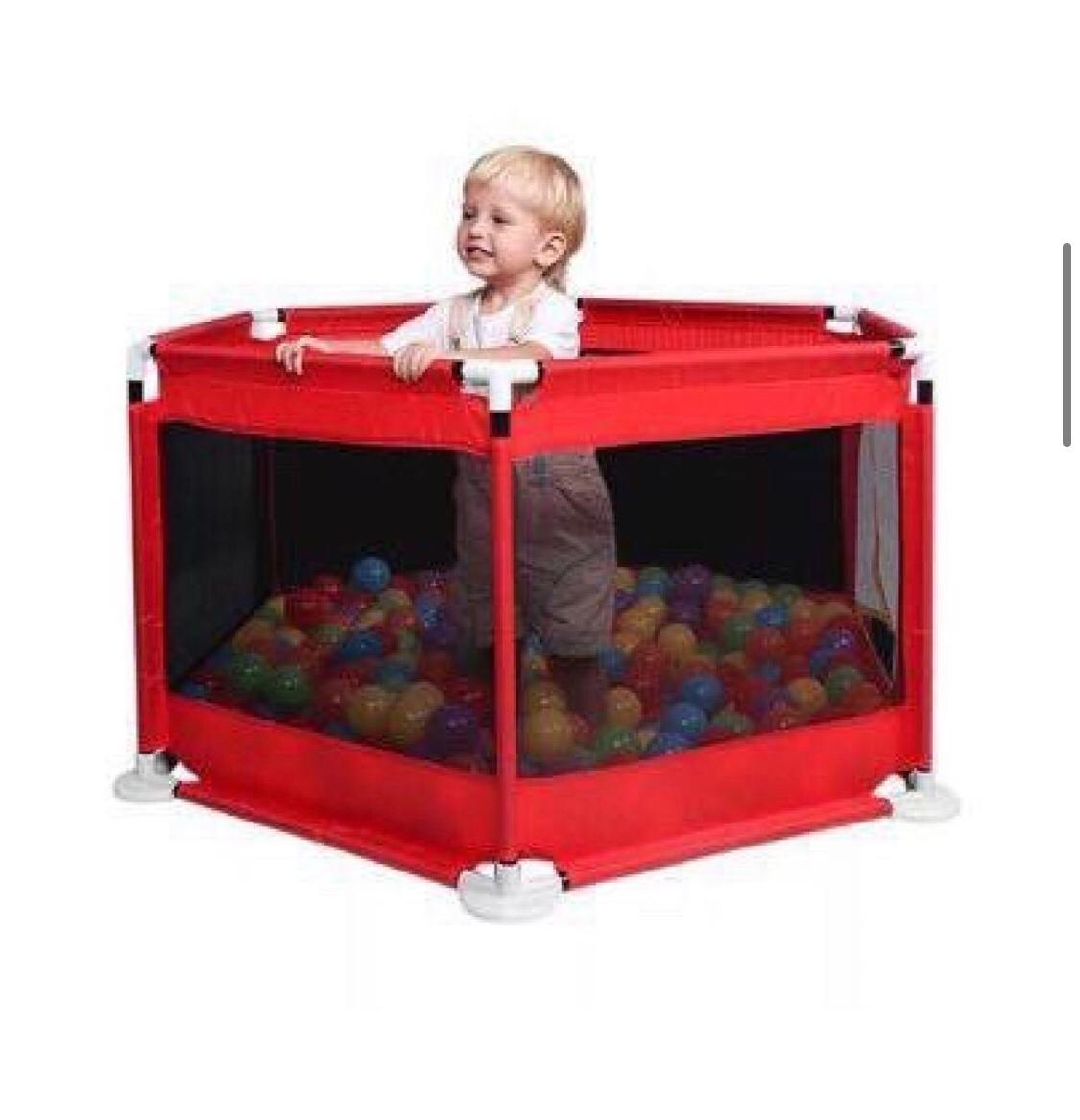MyFunPlay Portable Playpen with 30 Free balls Red Buy Online at
