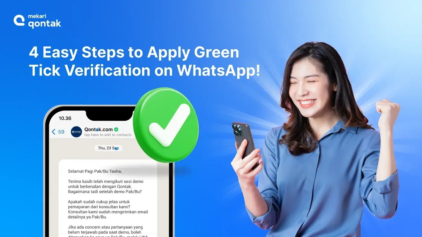 How to Get a Free WhatsApp Green Tick Verification? Mekari Qontak