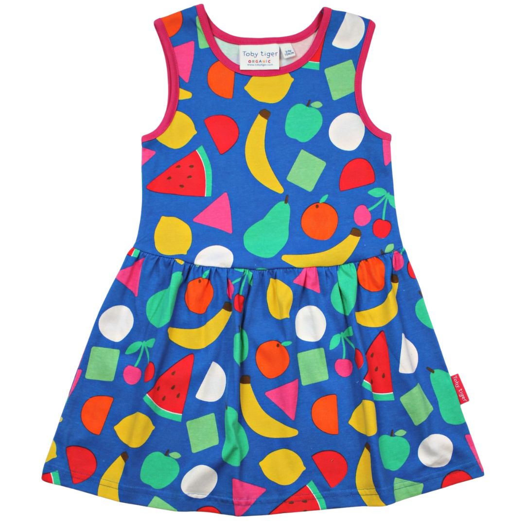 Fruit Print Summer Dress by Toby Tiger Qookeee