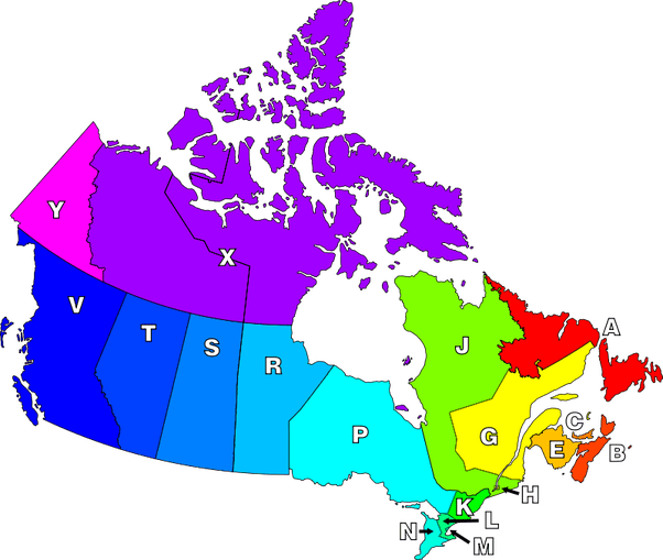 Pei Postal Code Map How Do Postal Codes Work In Canada? - Quora