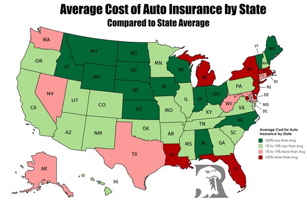 cheapest car insurance in usa How Much Does Car Insurance Vary In Price By State? Which States Have The Cheapest Insurance? - Quora