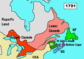 Upper Canada Lower Canada Map Why Was Canada Not Divided Into Two Countries Along The Boundaries Of French And English? - Quora