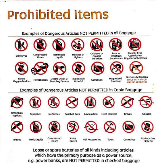 List 98+ Pictures Things That Are Not Allowed On A Plane Completed