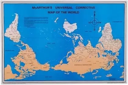 World Map Used In Australia Why Do Australians Use An Upside Down World Map? - Quora