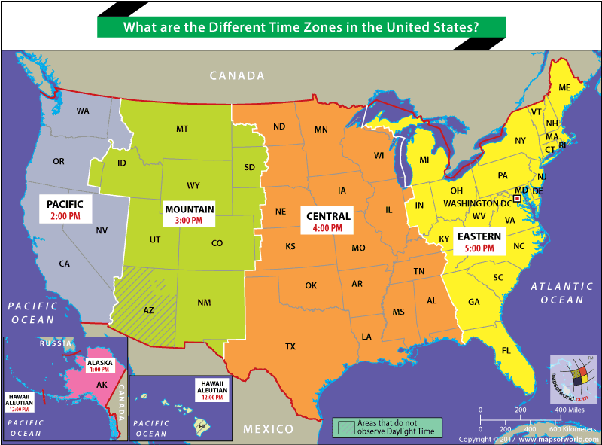Time Zone I Am In Why Does The United States Have Four Time Zones? - Quora