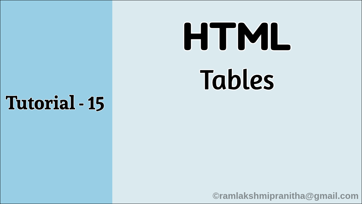 What is a HTML table ? HTML table allows developers to arrange data into rows and columns in the