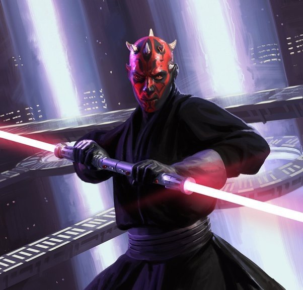 Why is Darth Maul the only Star Wars character with a doublebladed
