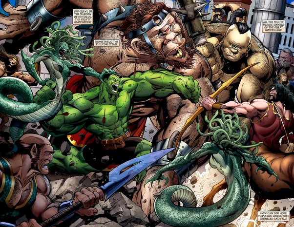 Is the Hulk who fights Zeus the Green Scar? - Quora