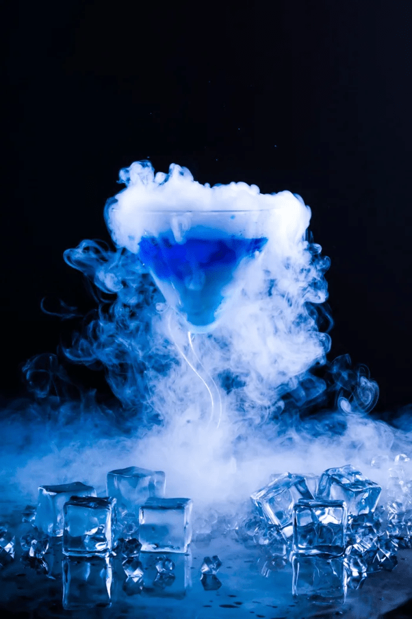 Sublimating Dry Ice