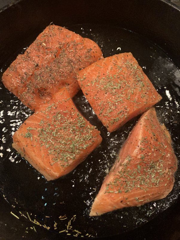 How to cook salmon in cast iron Quora